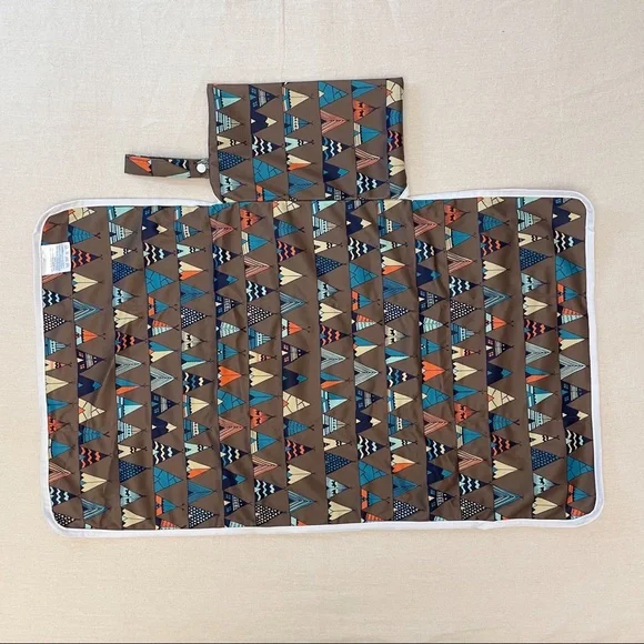 Boho Gender Neutral Teepee Foldable Travel Changing Pad - Picture 2 of 7